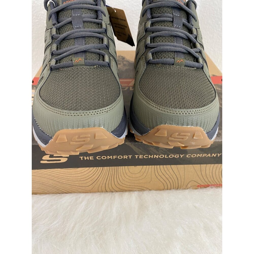 Skechers Mens Venture Seeker Green Outdoors Hiking Grip Shoes - Picture 3 of 12
